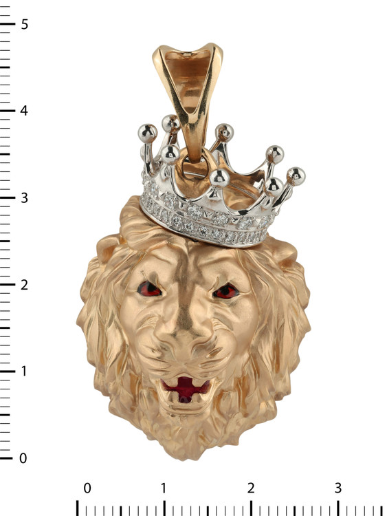 Подвеска из золота c эмаль и бриллиантами