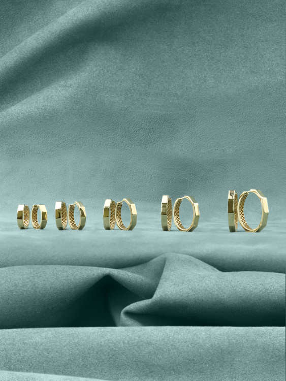 Серьги из лимонного золота