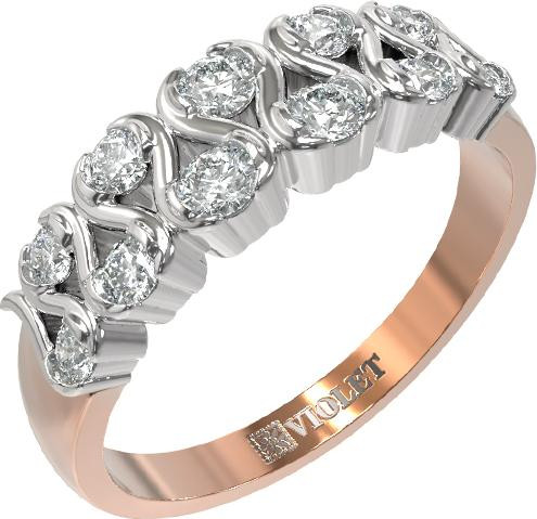 Кольцо из золота c бриллиантами