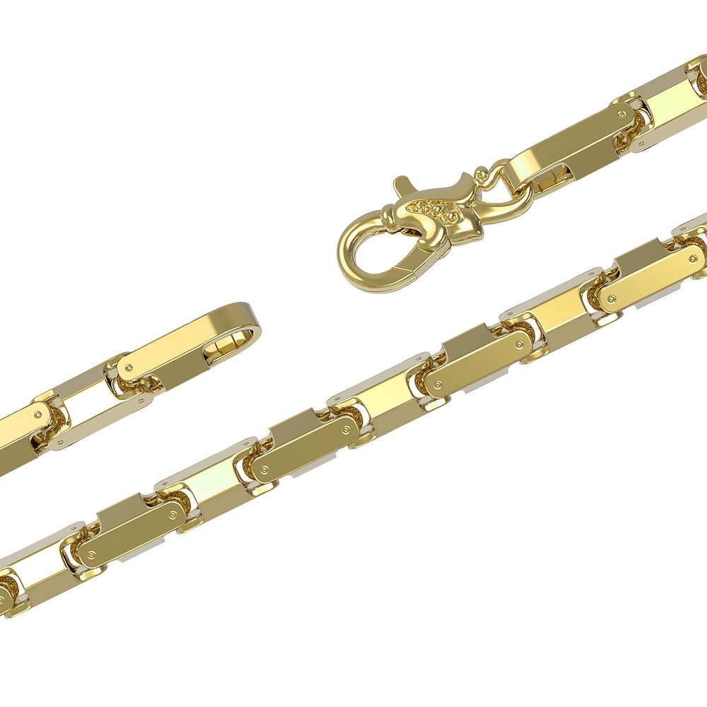 Цепь из лимонного золота