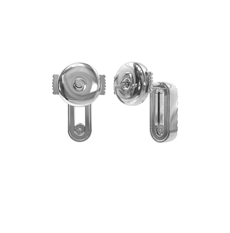 Серьги из белого золота c бриллиантами