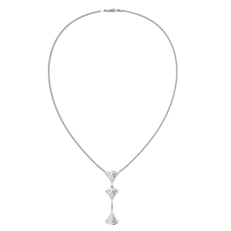 Колье из белого золота c бриллиантами