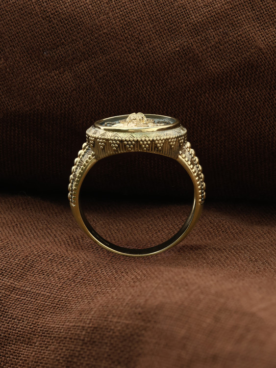 Кольцо из лимонного золота