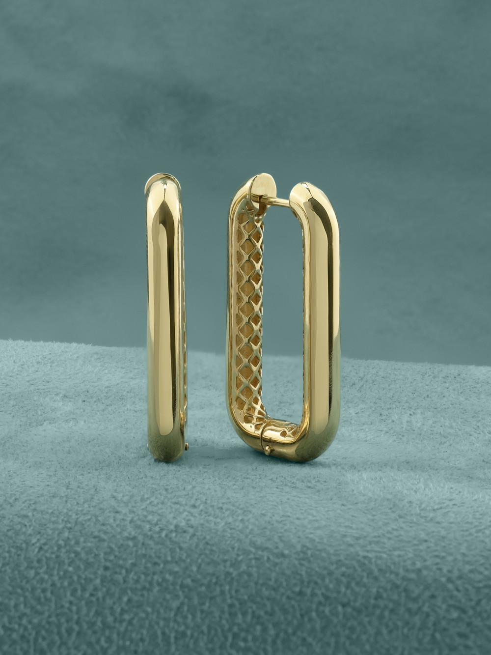 Серьги из лимонного золота