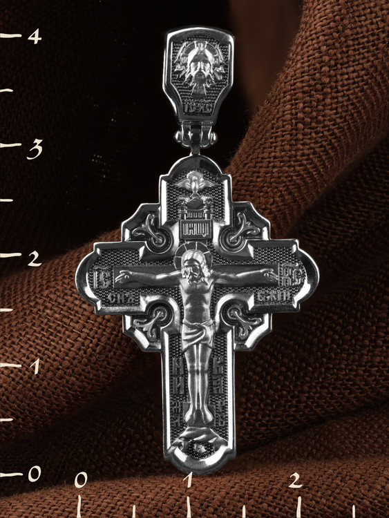 Крест из белого золота