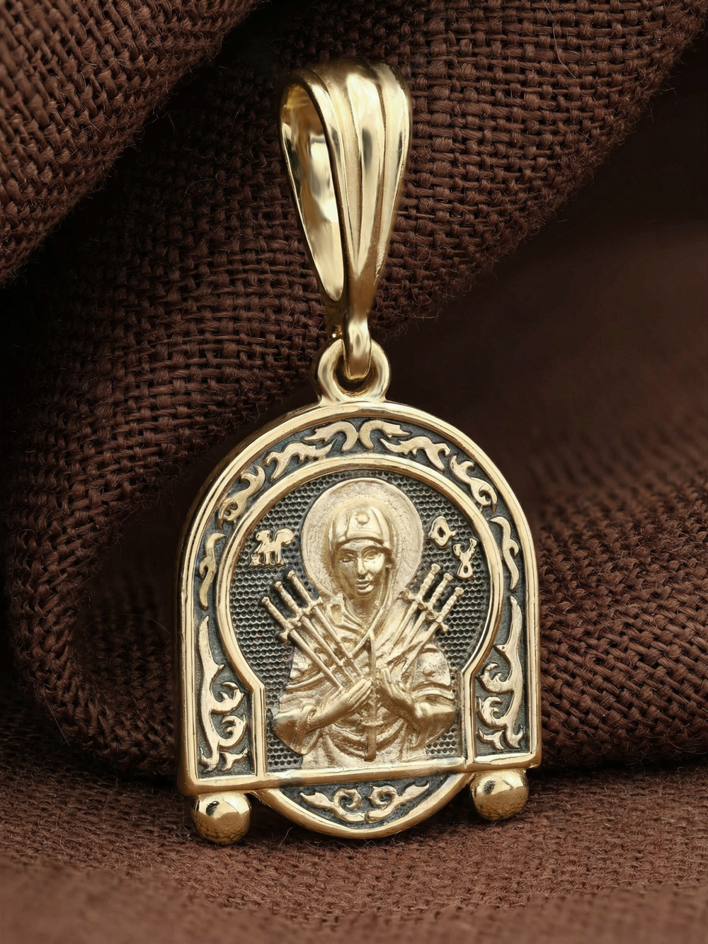 Образок из лимонного золота