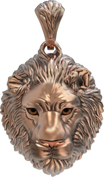 Подвеска из золота c эмаль