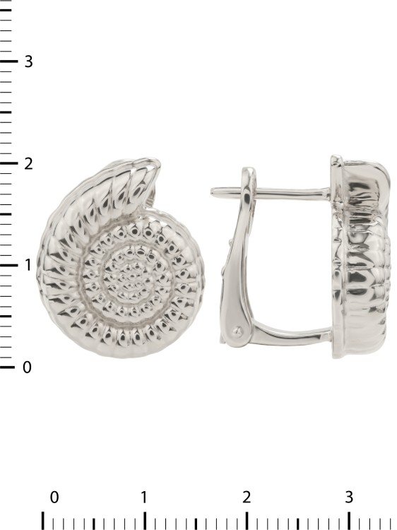 Серьги из белого золота