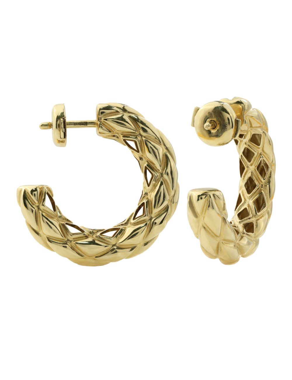 Серьги из лимонного золота 585 пробы