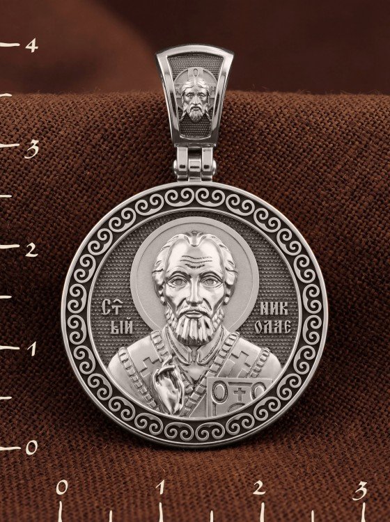 Образок из белого золота