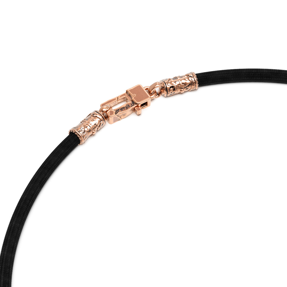 Шнурок шёлковый из золота c шёлковым шнурком