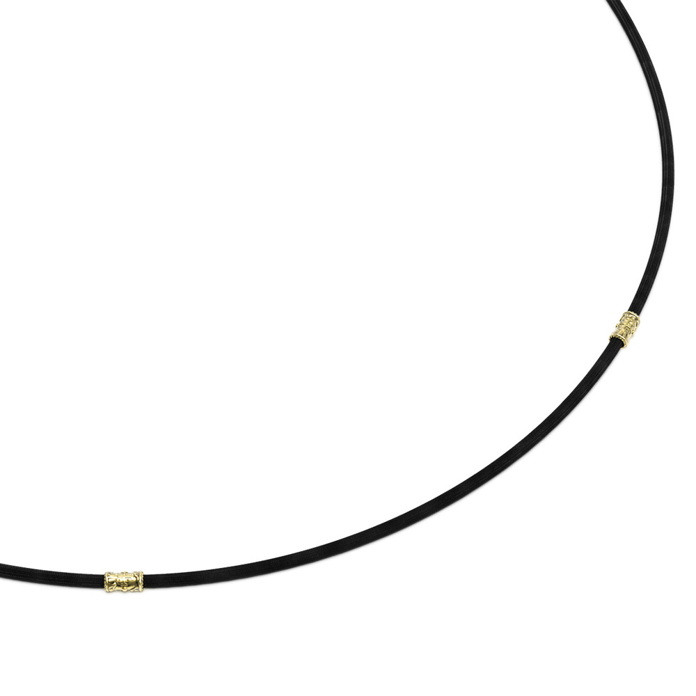 Шнурок шёлковый из лимонного золота c шёлковым шнурком