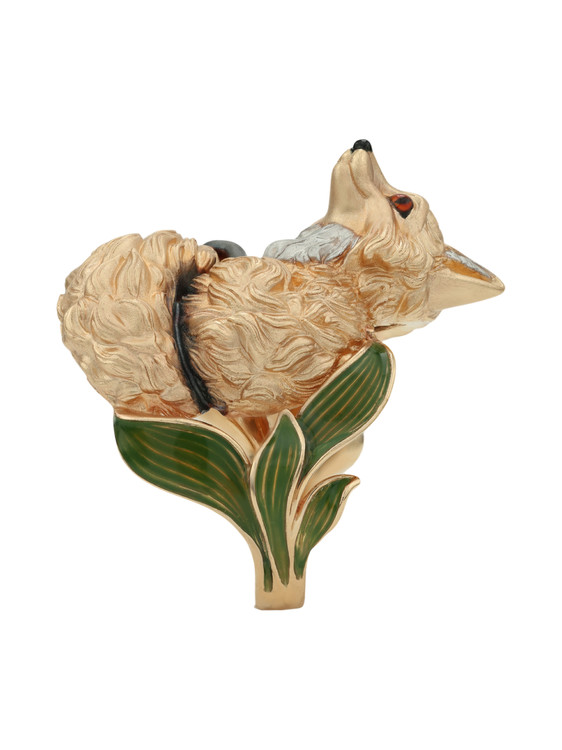 Кольцо из золота c эмаль