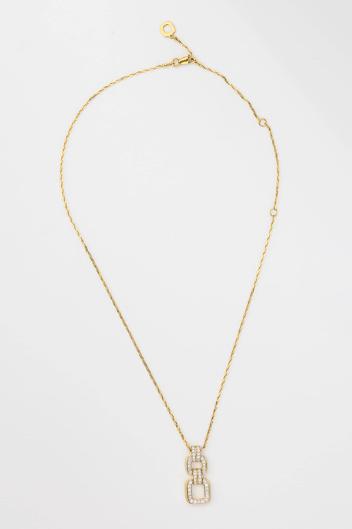 Колье из лимонного золота c бриллиантами