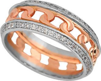 Кольцо из золота c фианитом