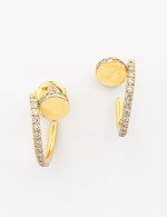 Серьги из лимонного золота c бриллиантами