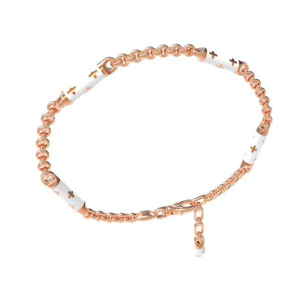 Браслет из золота c эмаль