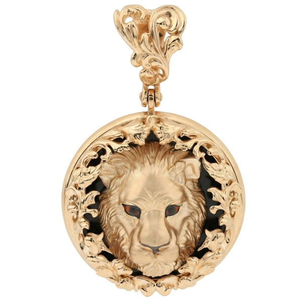 Подвеска из золота c эмалью и ониксом