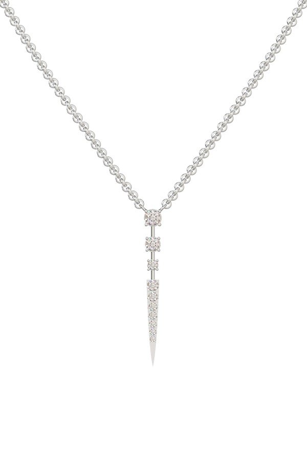 Колье из белого золота c бриллиантами