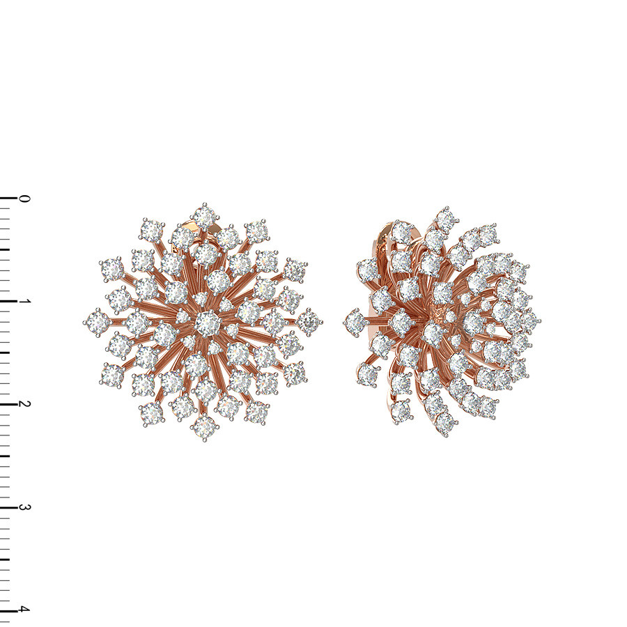 Серьги из золота c бриллиантами