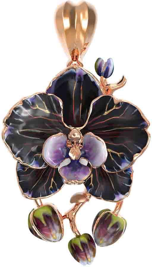 Подвеска из золота c эмаль