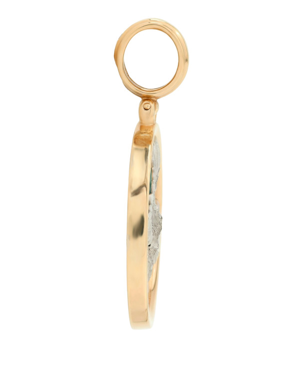 Подвеска из золота c эмаль