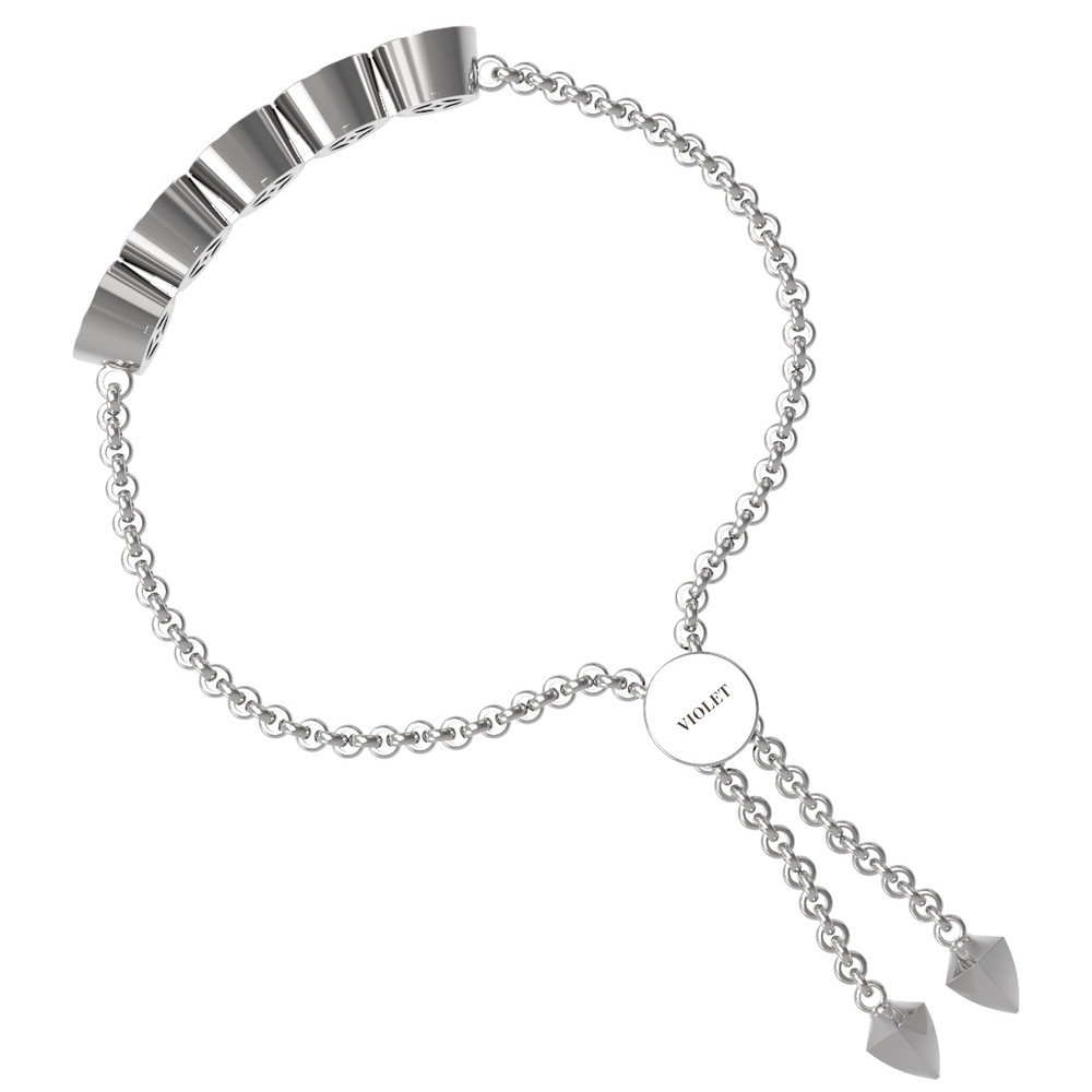 Браслет из белого золота c бриллиантами