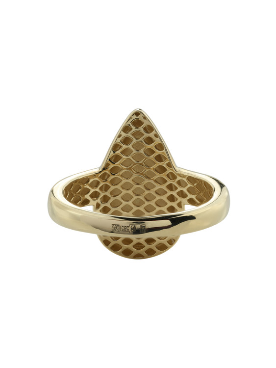 Кольцо из лимонного золота