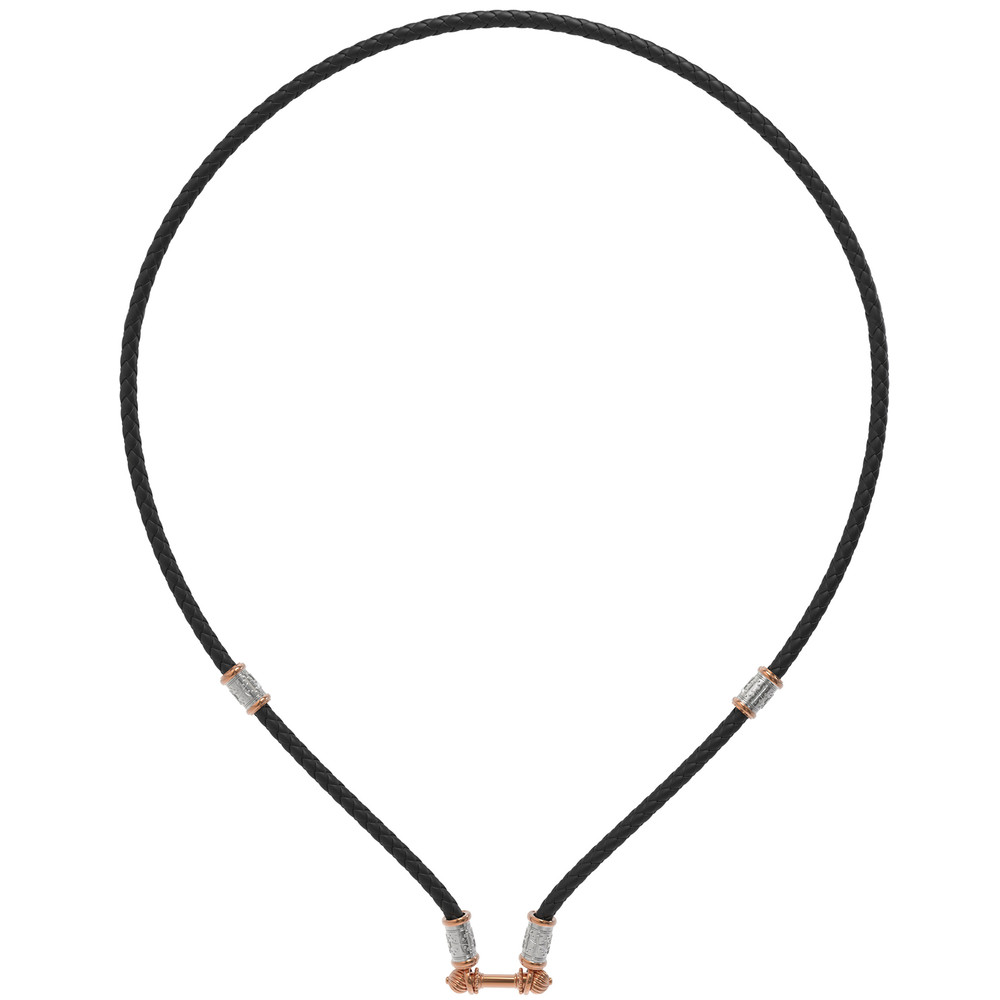 Шнурок кожаный из золота c кожаным шнурком