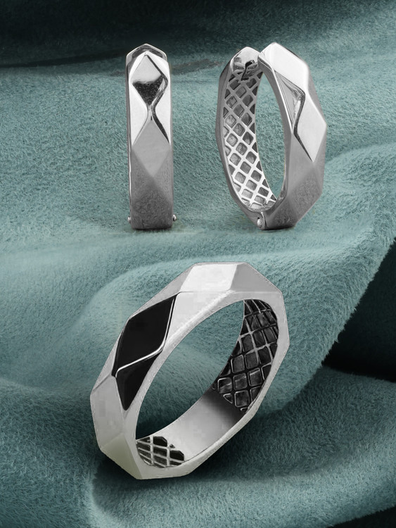 Серьги из белого золота