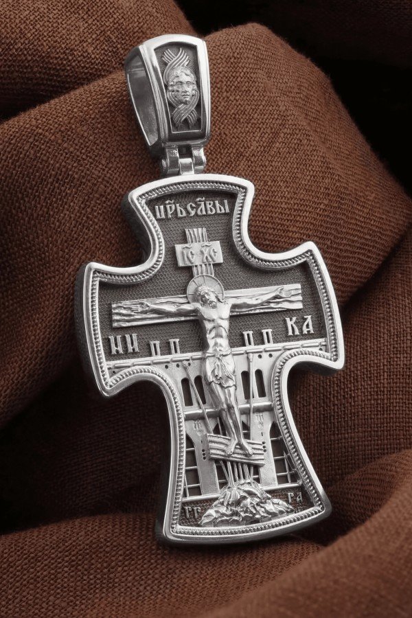 Крест из белого золота