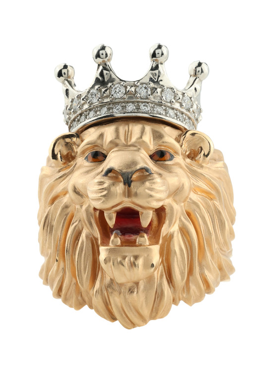 Кольцо из золота c эмалью и бриллиантами