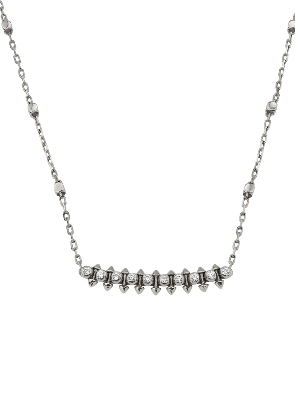 Колье из белого золота c бриллиантами