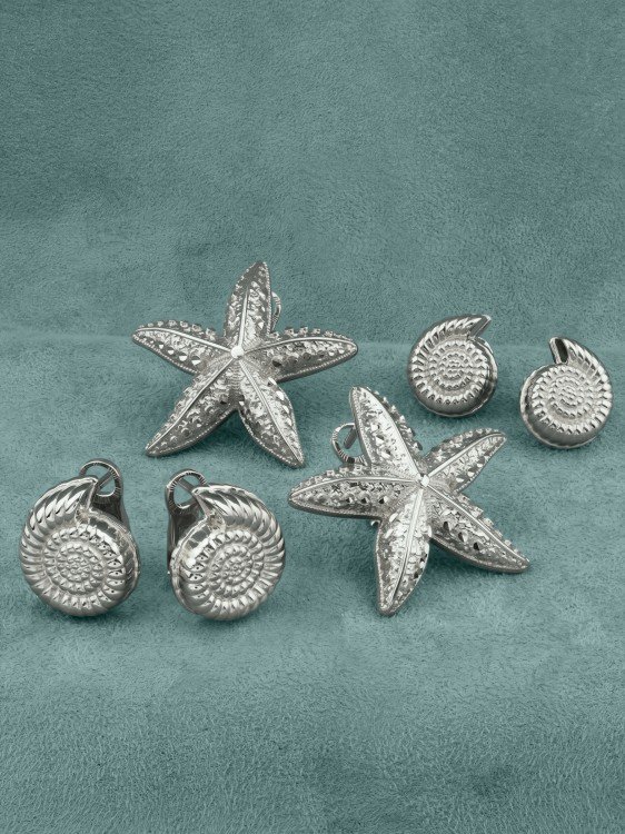 Серьги из белого золота