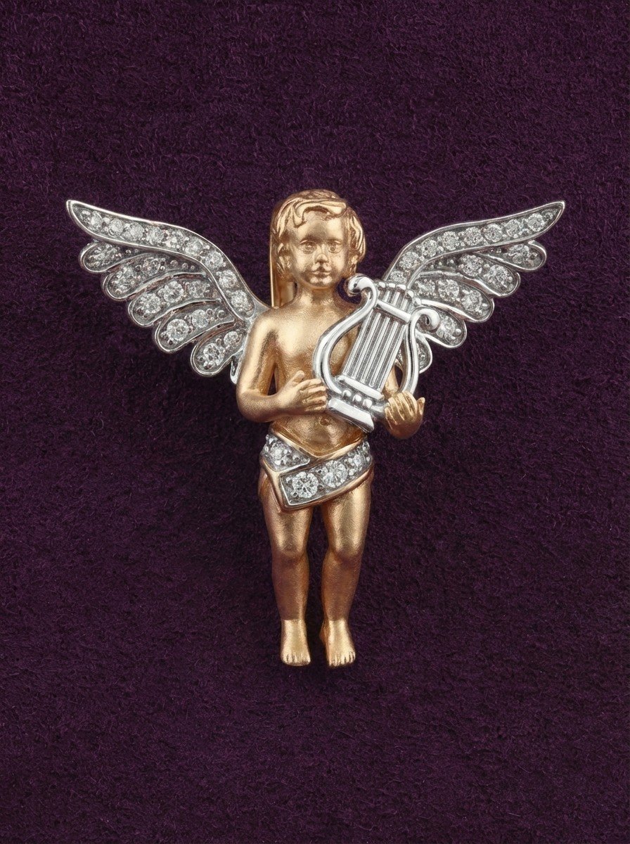 Подвеска из золота c фианитом