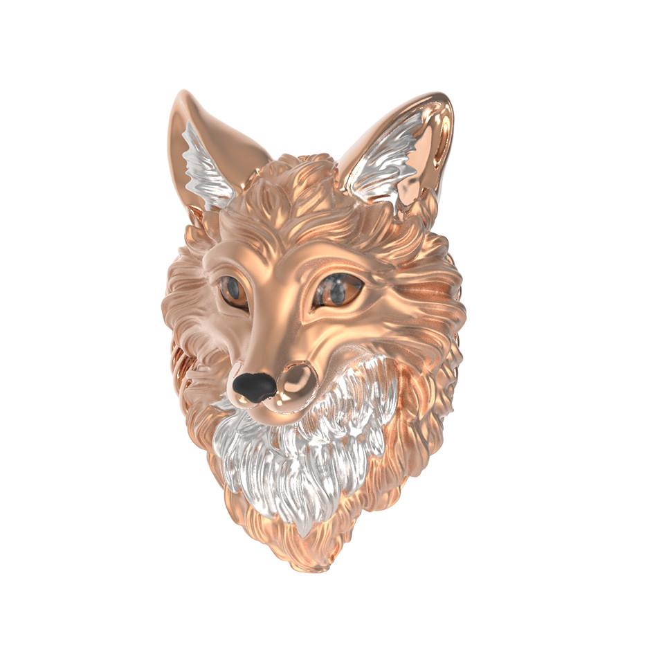 Кольцо из золота c эмаль