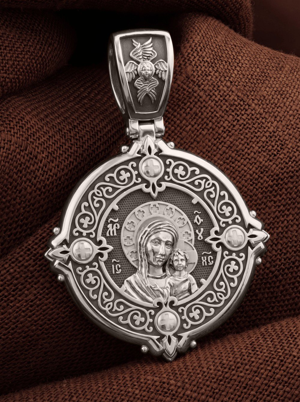 Образок из белого золота