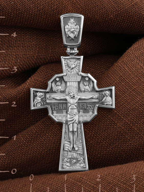 Крест из белого золота