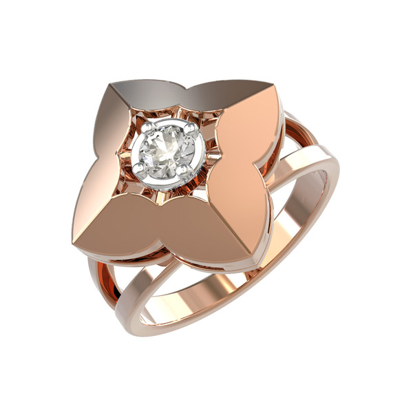 Кольцо из золота c бриллиантами