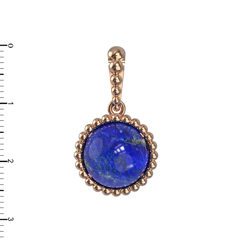 Подвеска из золота c лазуритом