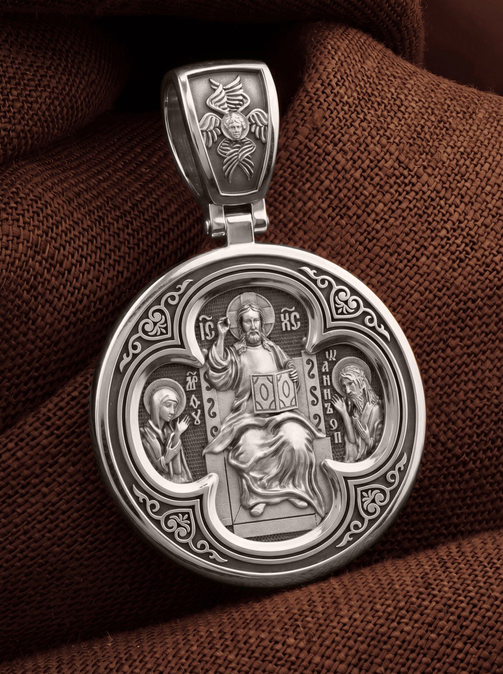 Образок из белого золота