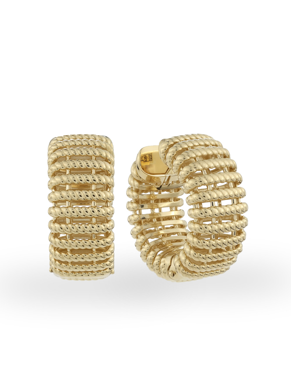 Серьги из лимонного золота