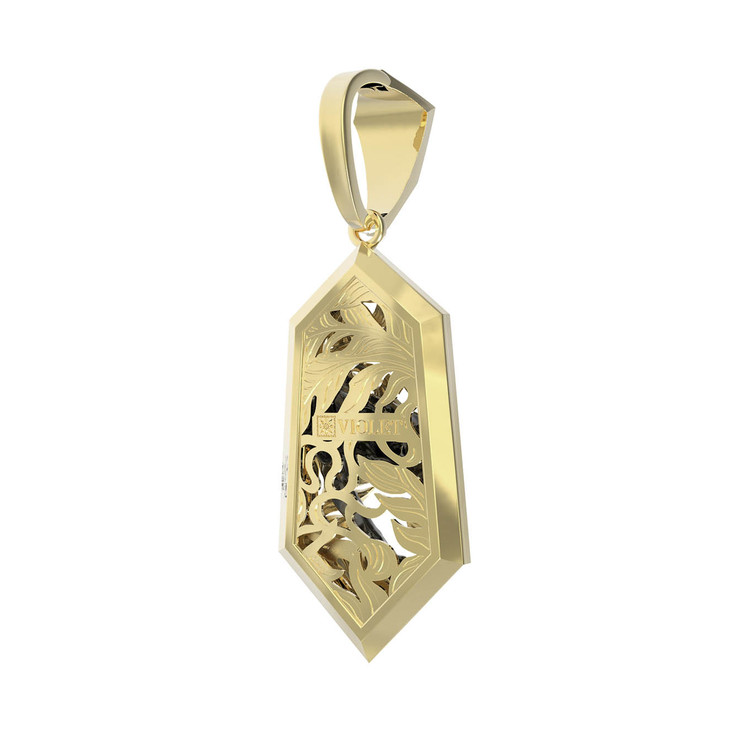 Подвеска из лимонного золота