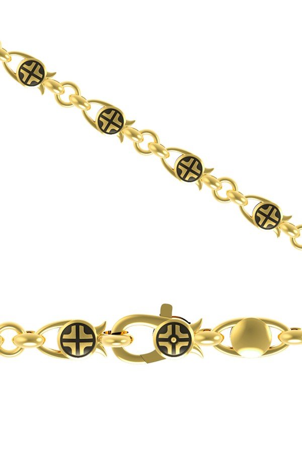 Цепь из лимонного золота