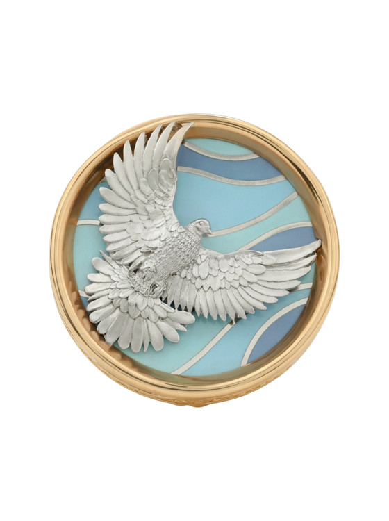 Кольцо из золота c эмаль