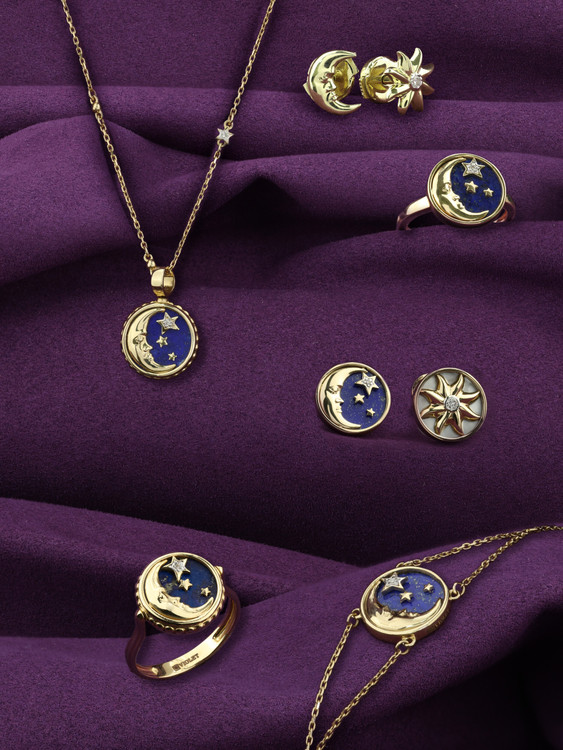 Серьги из лимонного золота c бриллиантами