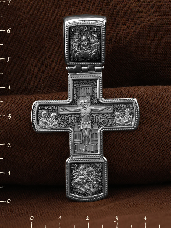 Крест из белого золота