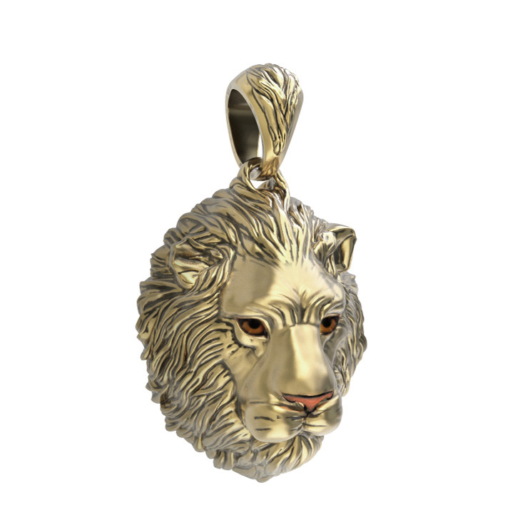 Подвеска из лимонного золота c эмалью