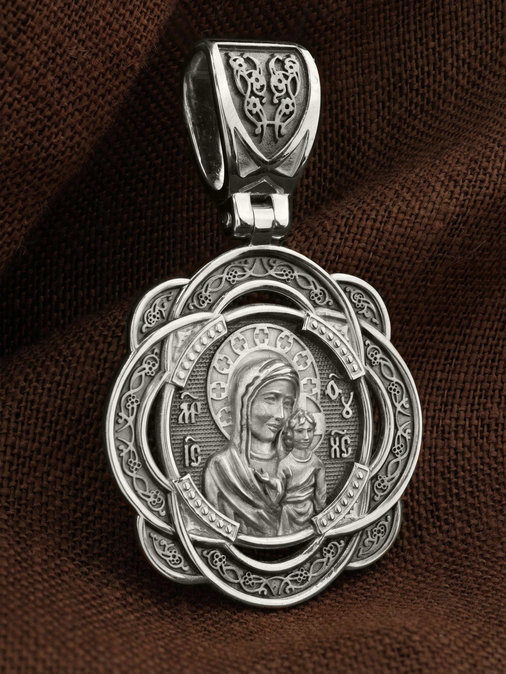 Образок из белого золота