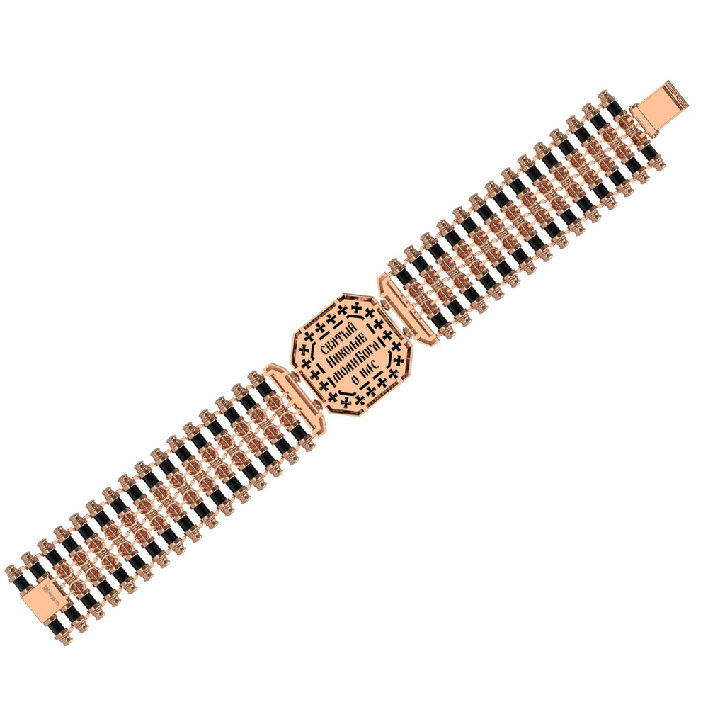 Браслет из золота c ониксом